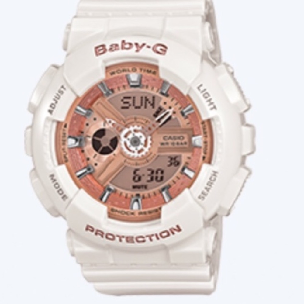 Baby G Shock Rose Gold Watch